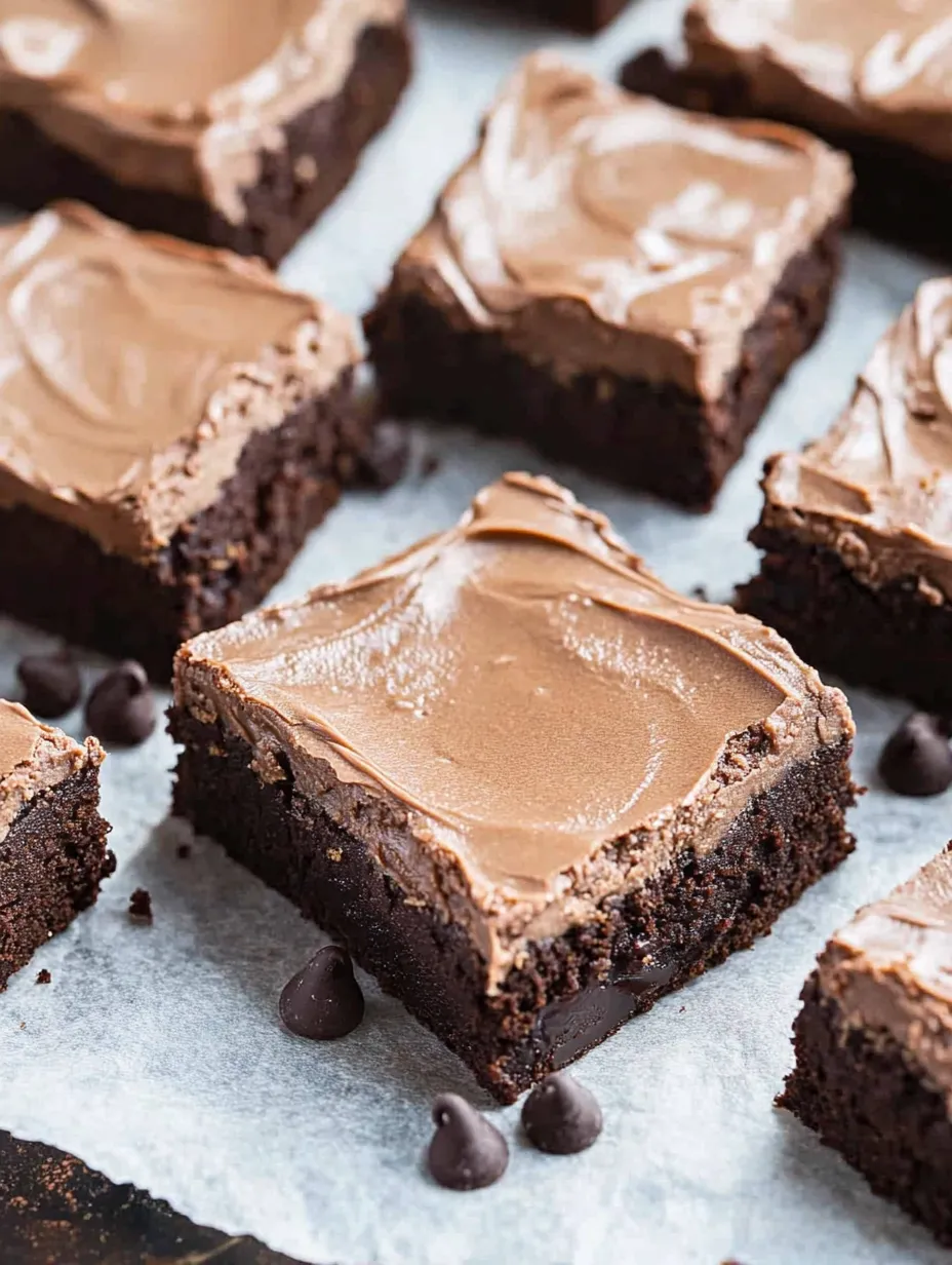 Chocolate Bliss Frosted Brownies