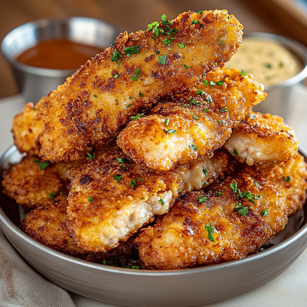 A bowl of breaded chicken wings.