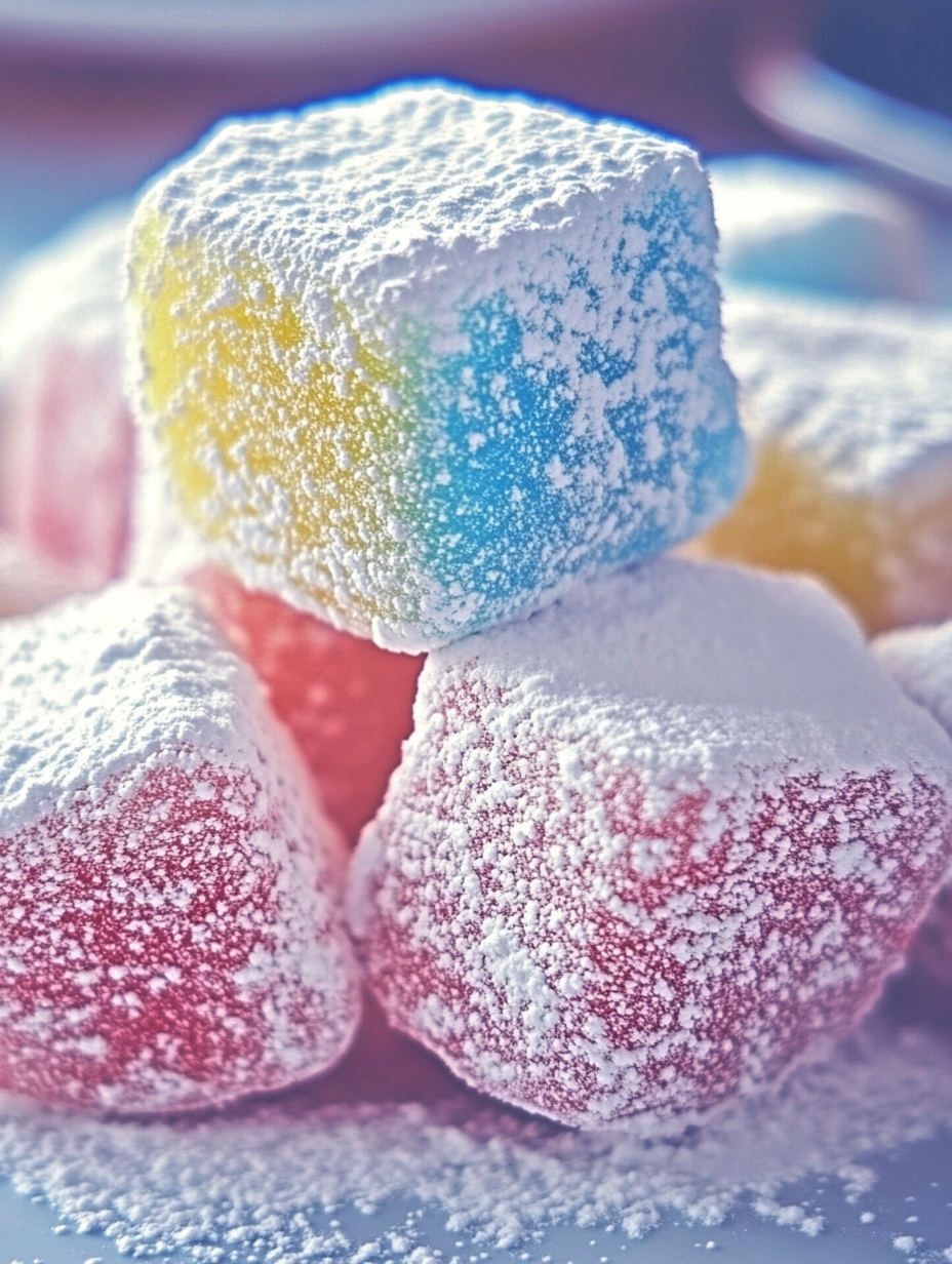 A pile of colorful candy.