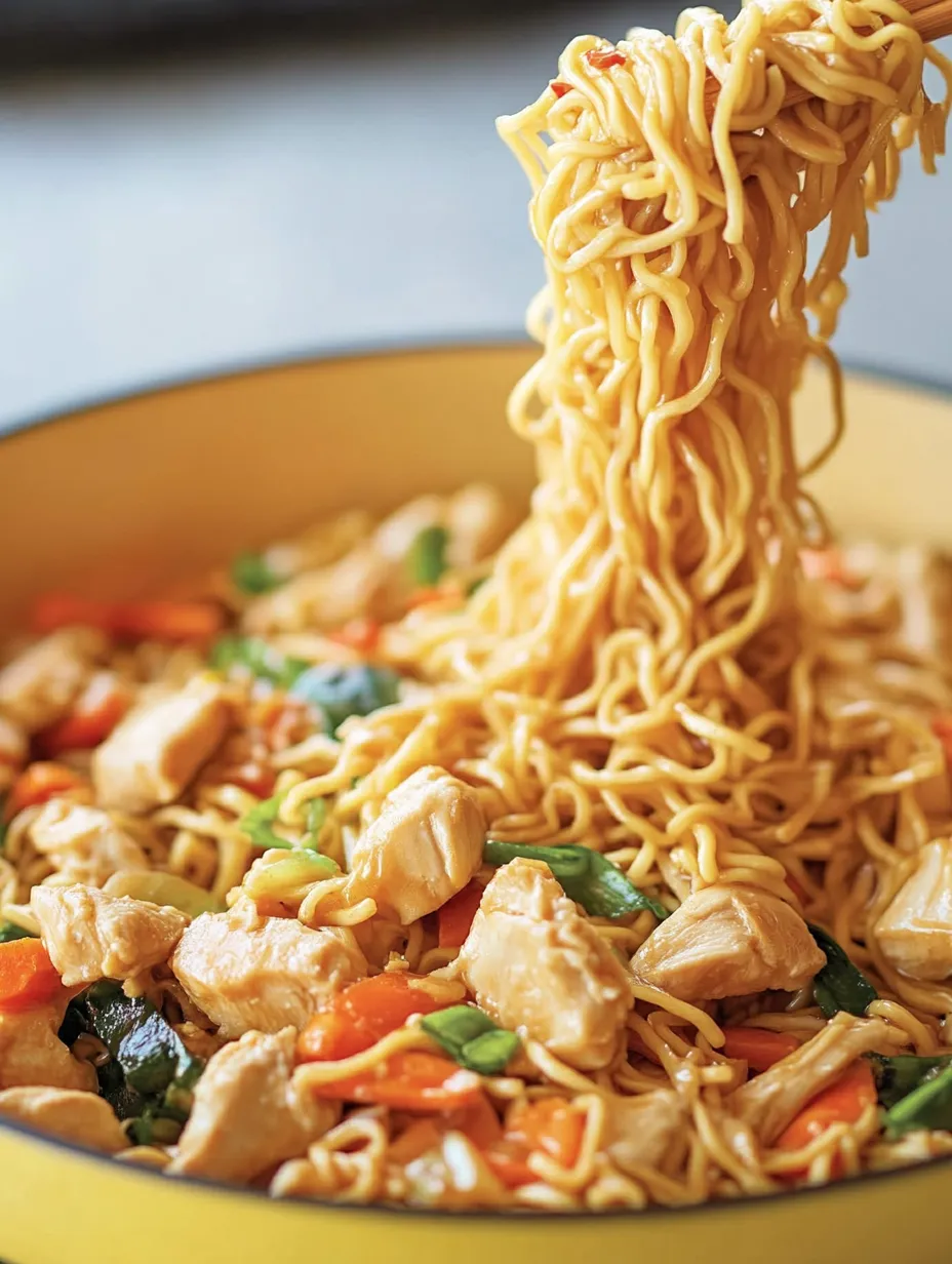 A bowl of noodles with vegetables and meat.