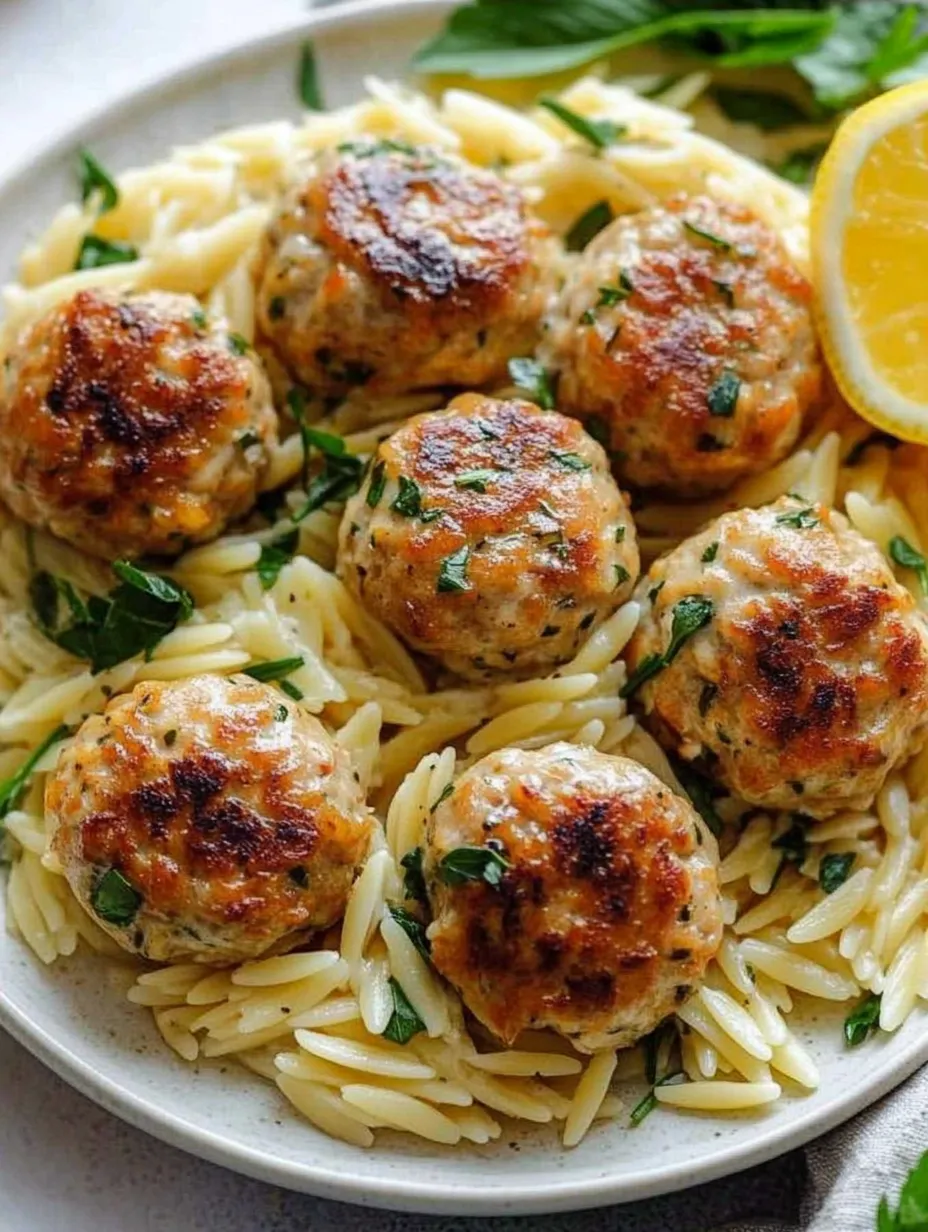 A plate of pasta with meatballs and vegetables.
