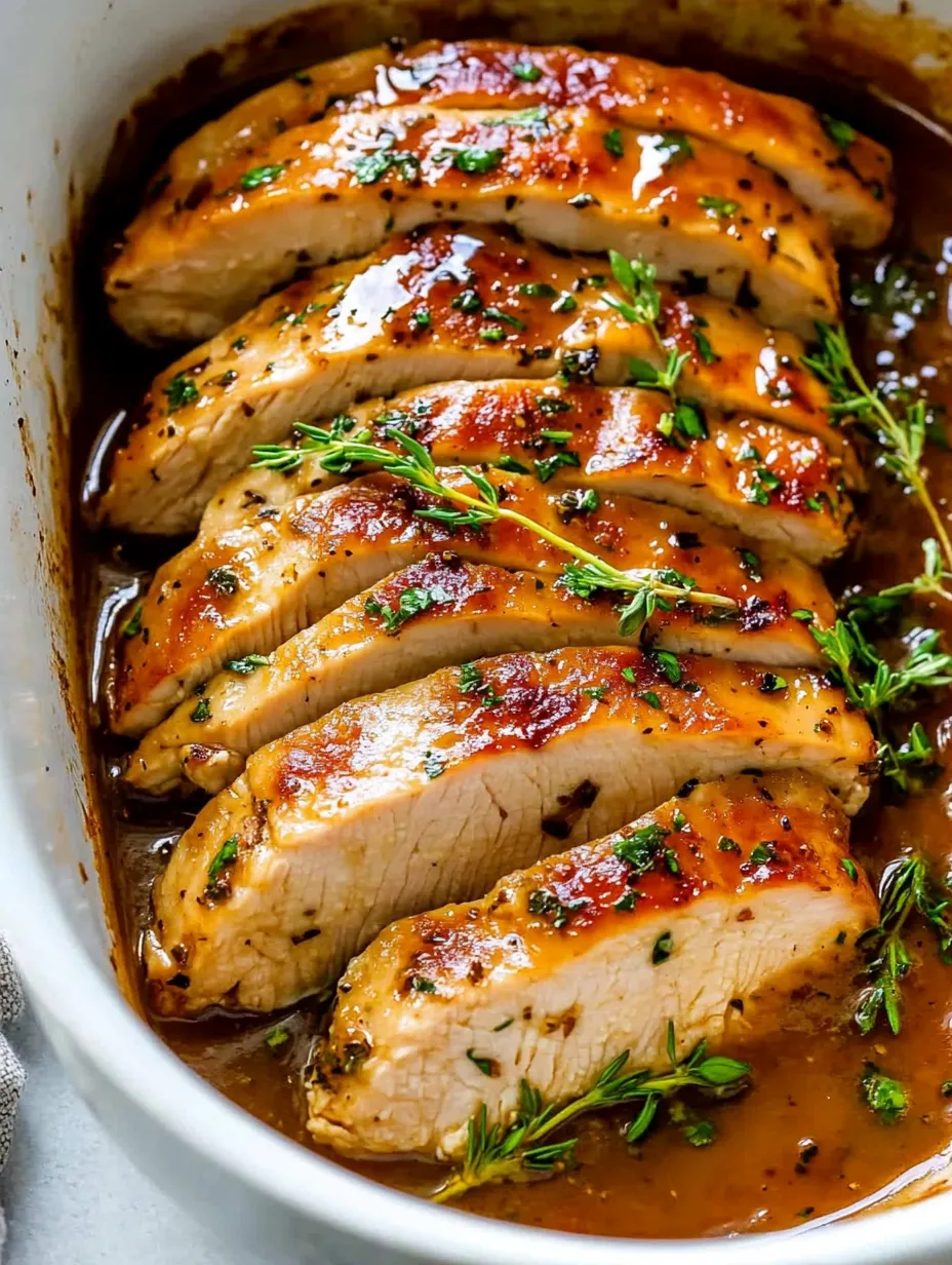 Chicken with herbs and spices.