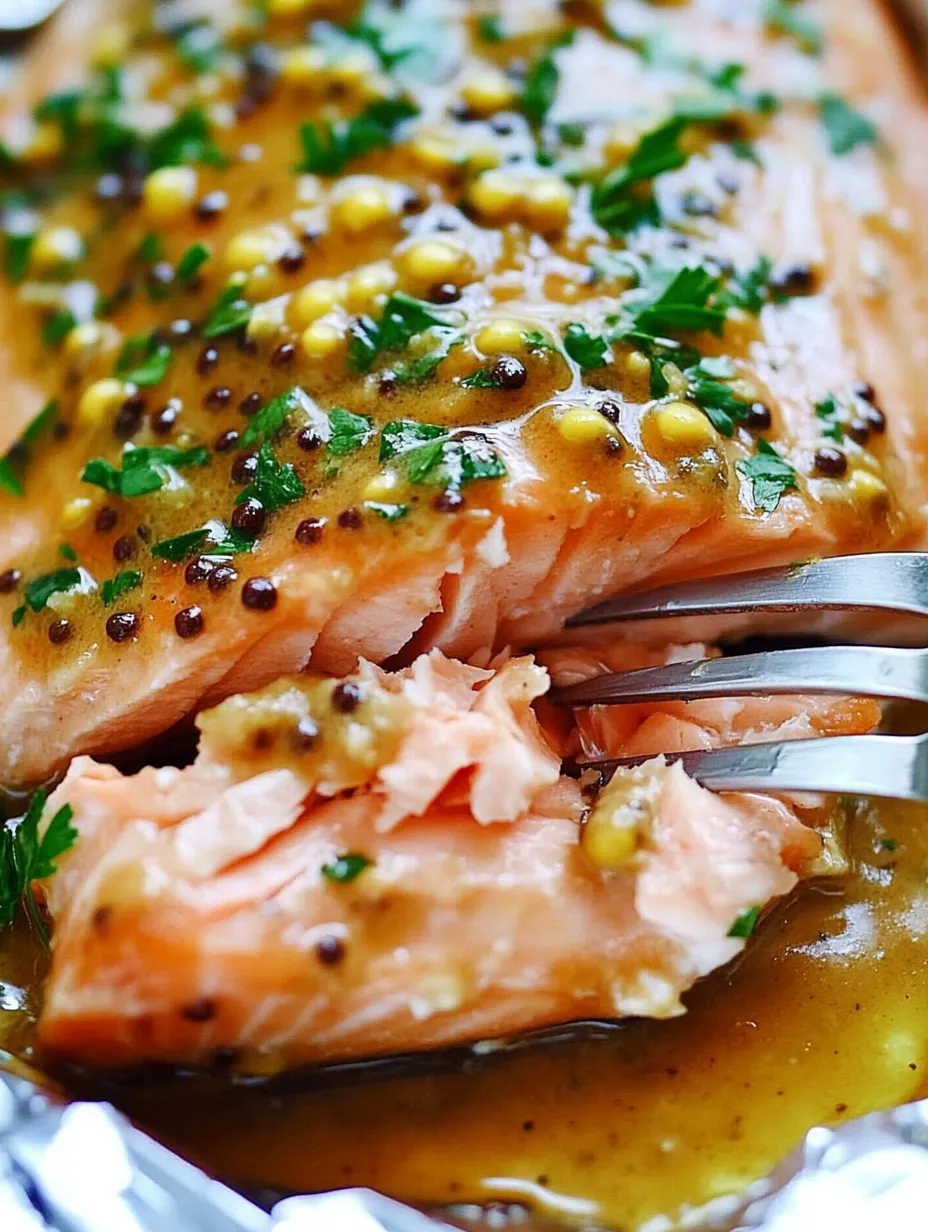 A piece of salmon with a sauce on it.