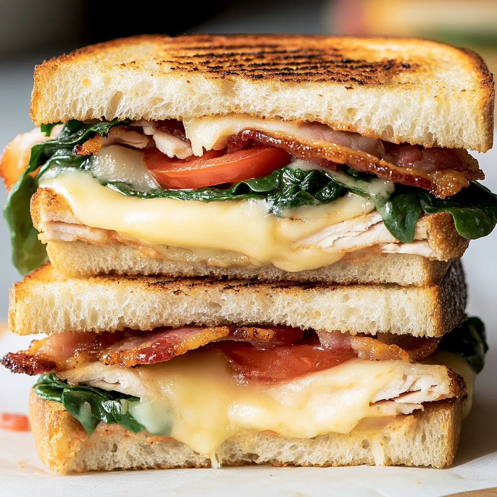 A sandwich with bacon and tomato.