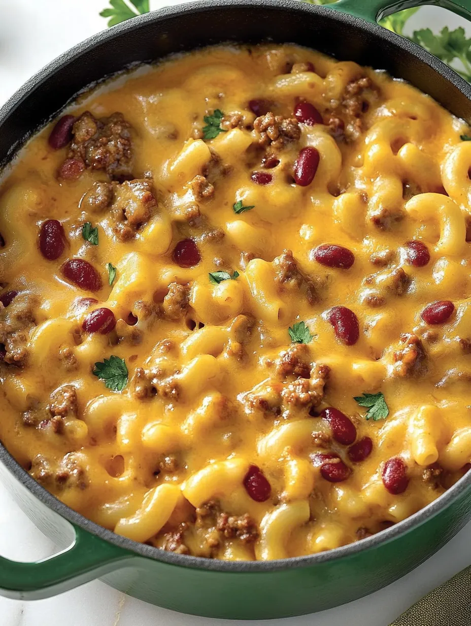 A bowl of macaroni and beans.