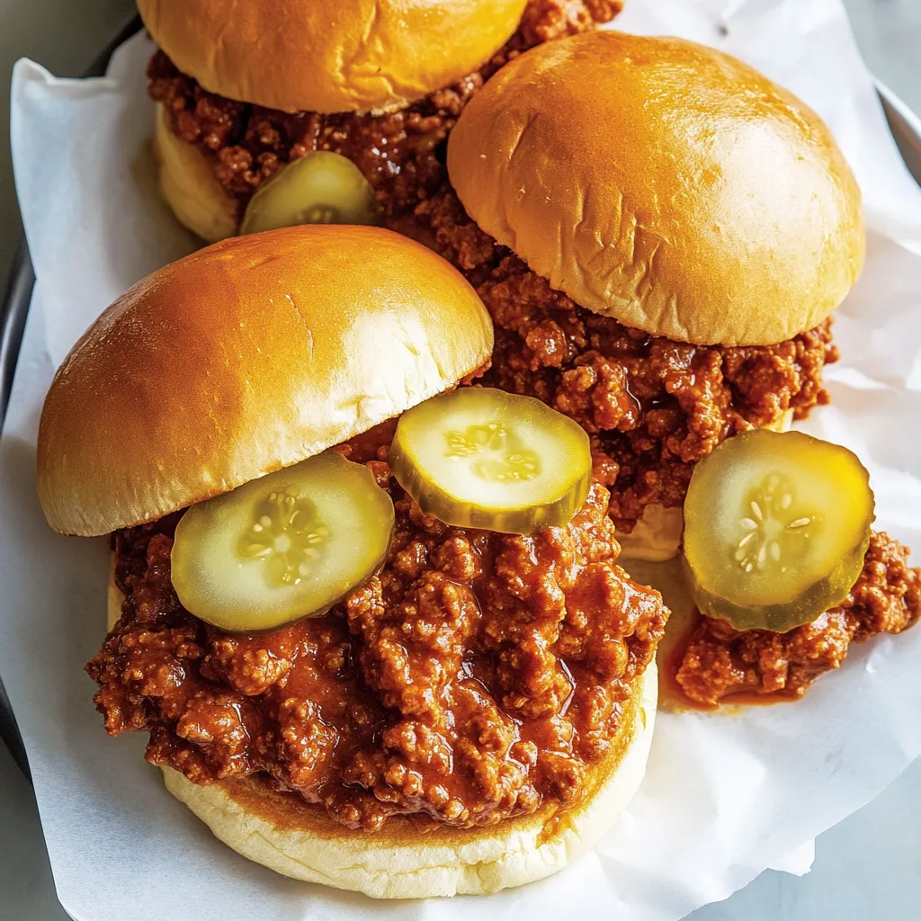 Two chili cheese burgers with pickles on top.