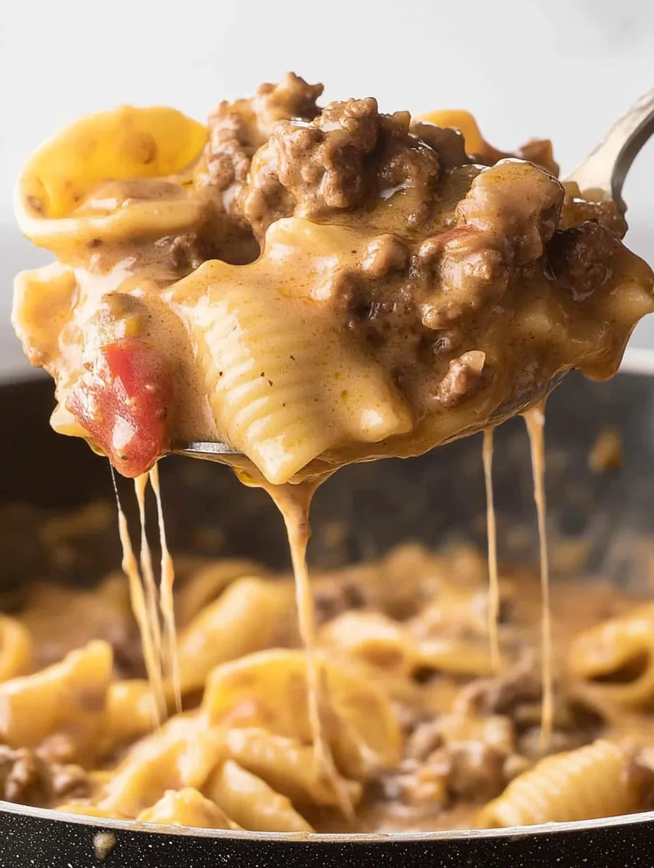 A spoon full of macaroni and cheese.
