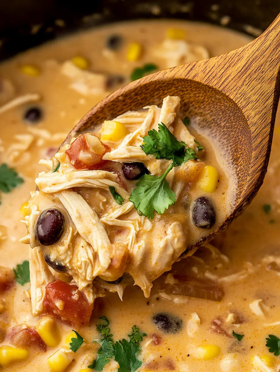 A wooden spoon is in a bowl of soup.