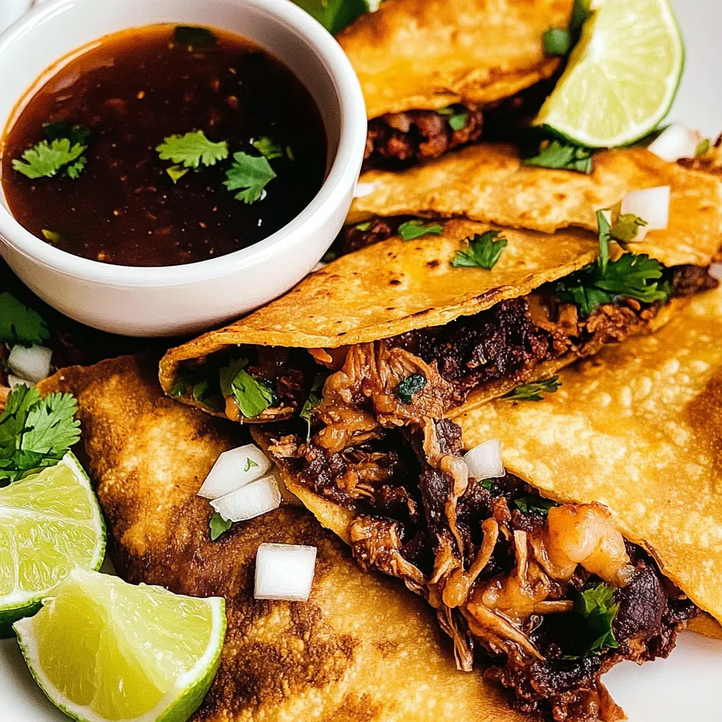 A bowl of salsa with a plate of tacos.