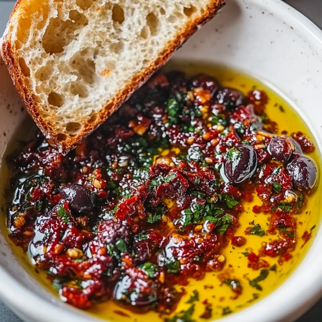 A bowl of food with a slice of bread on top.