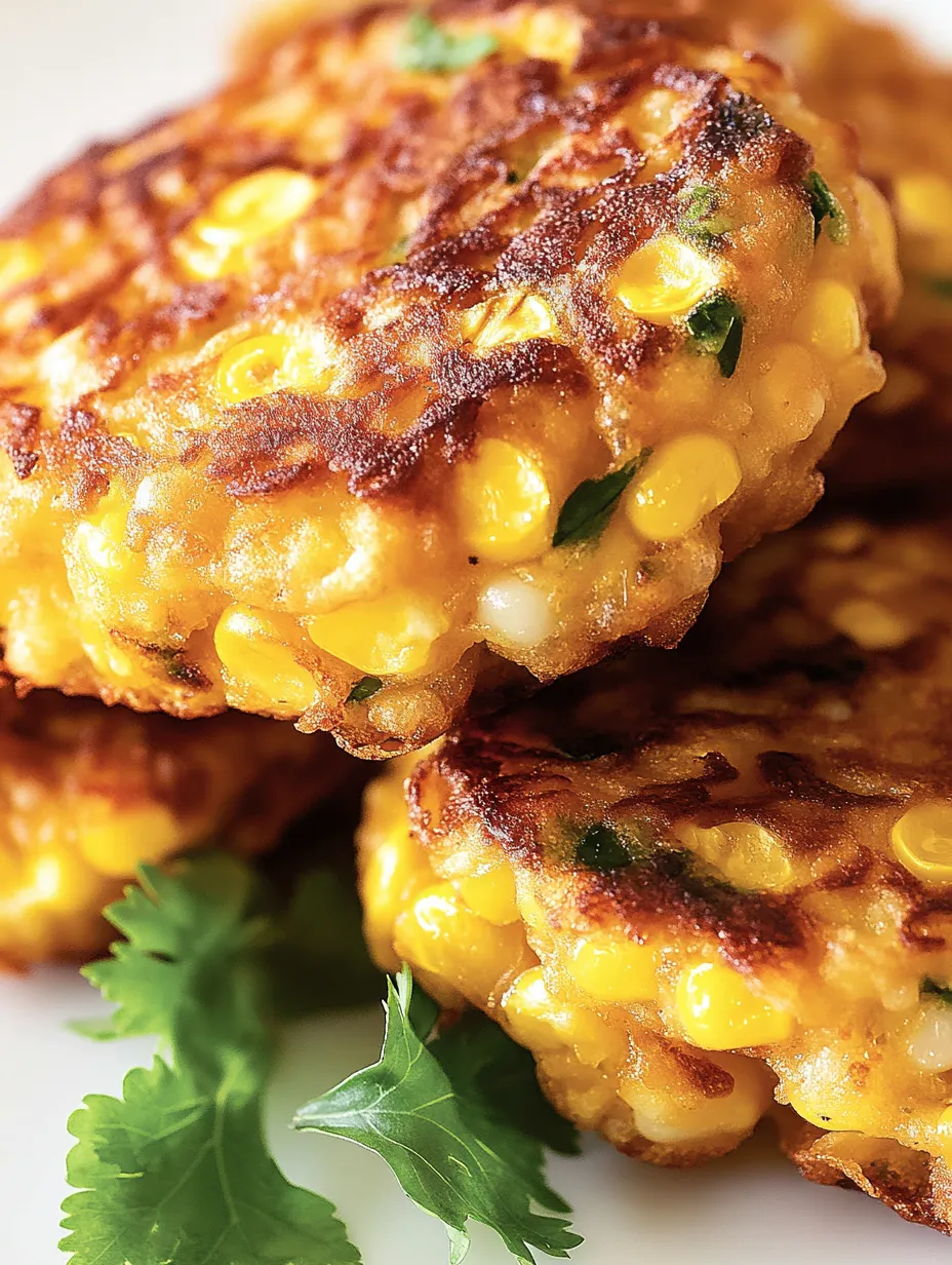 A plate of food with a corn cake.