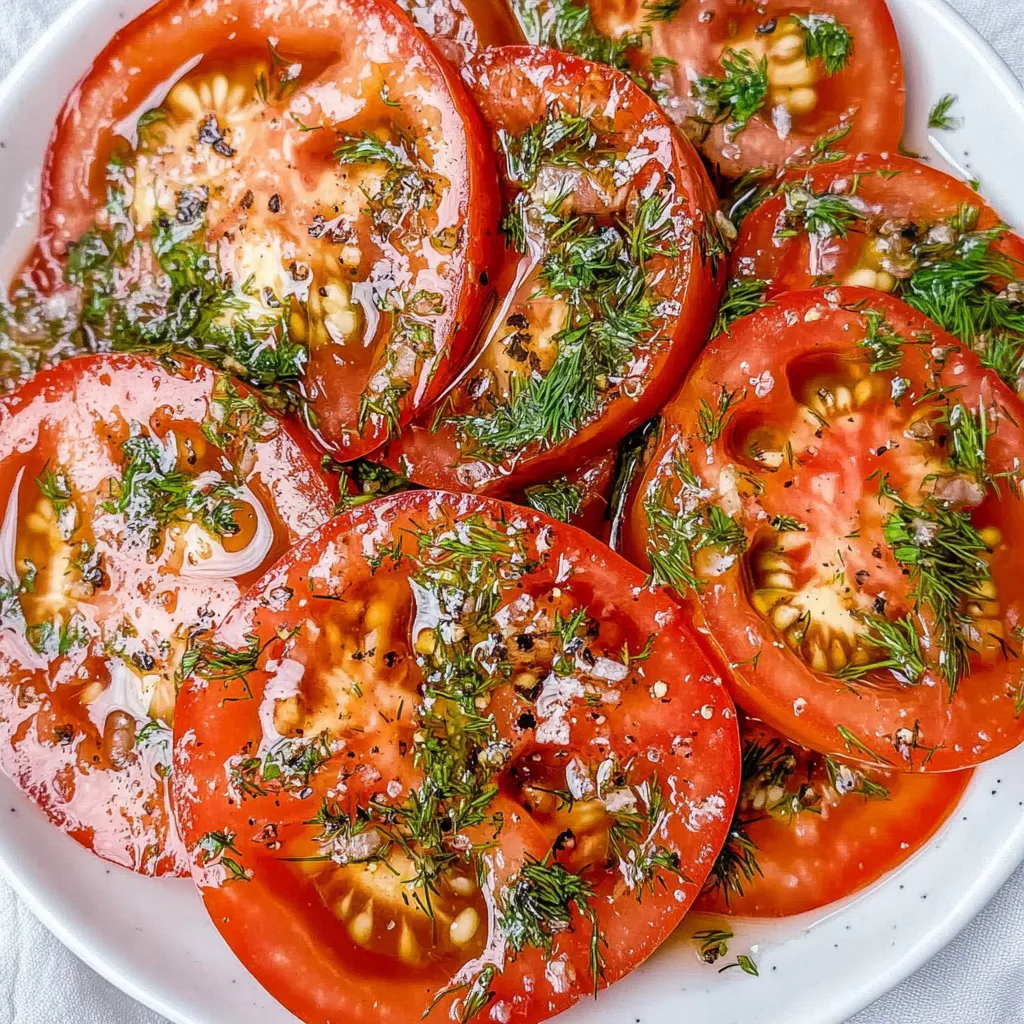 A white plate with sliced tomatoes.