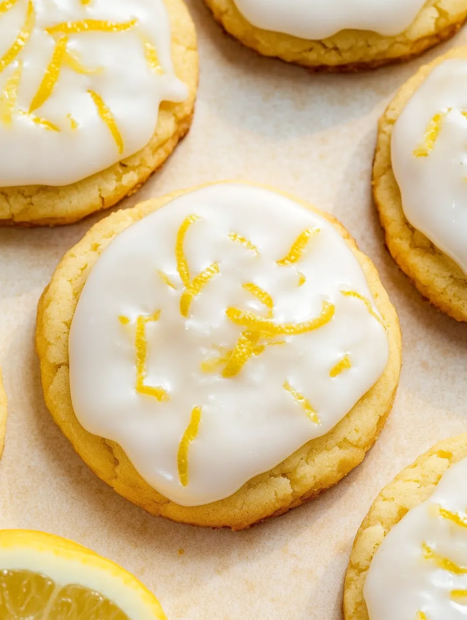 A cookie with white frosting and orange zest.