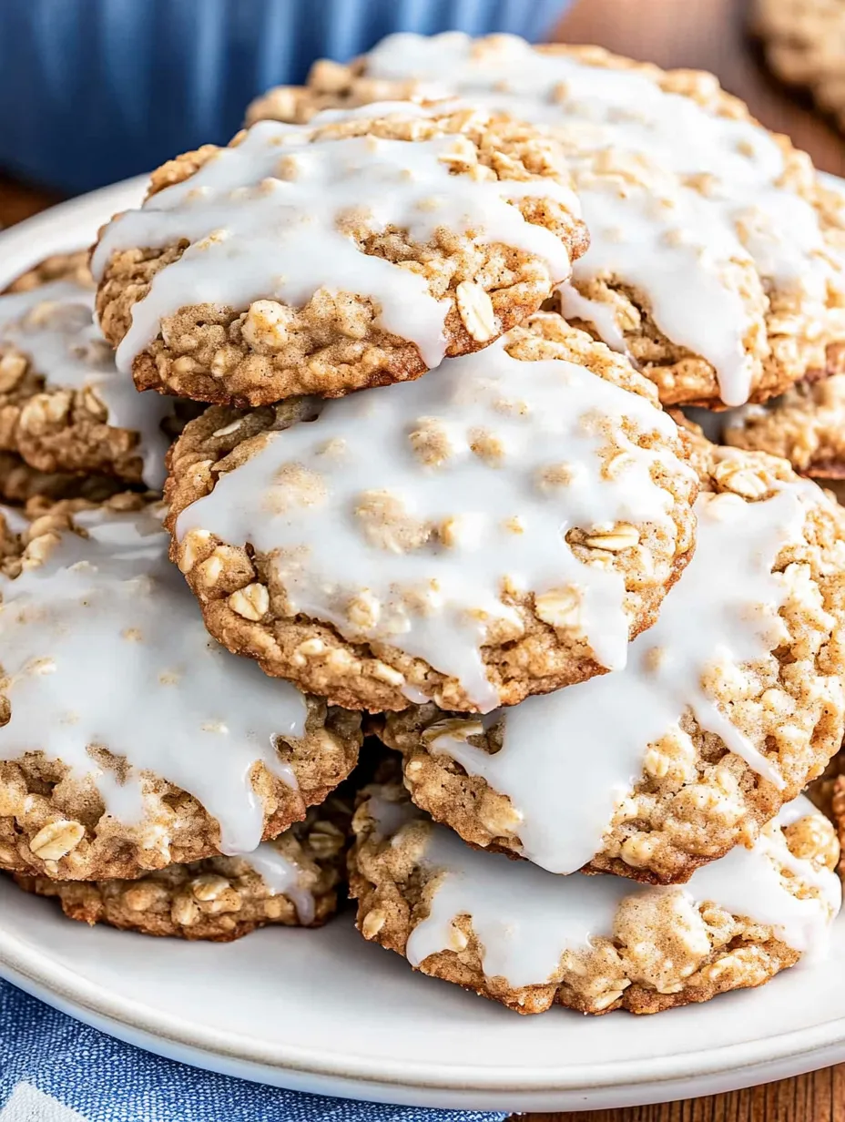 A plate of cookies with white icing.
