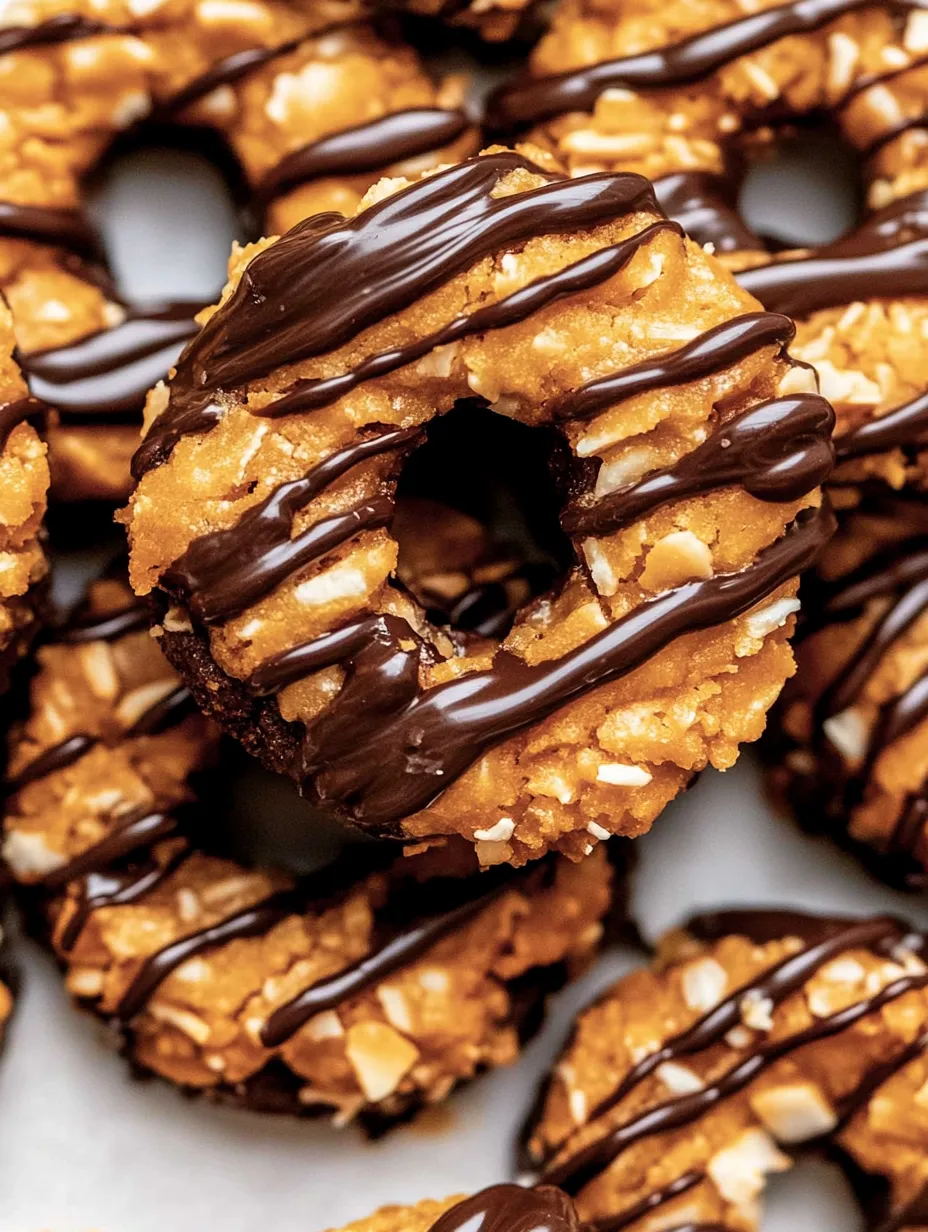 Chocolate covered donut with chocolate drizzle.