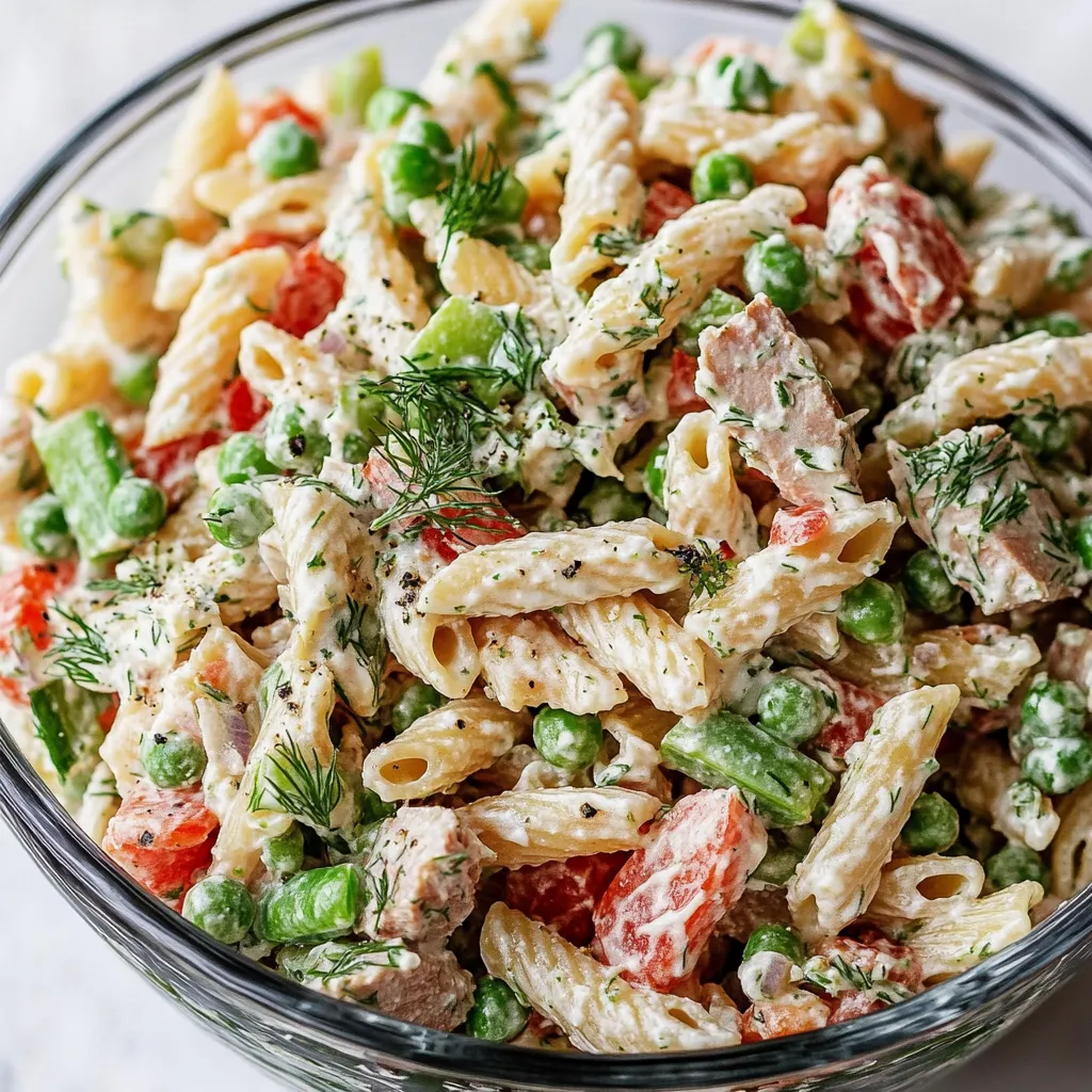 A bowl of pasta with tomatoes and peas.
