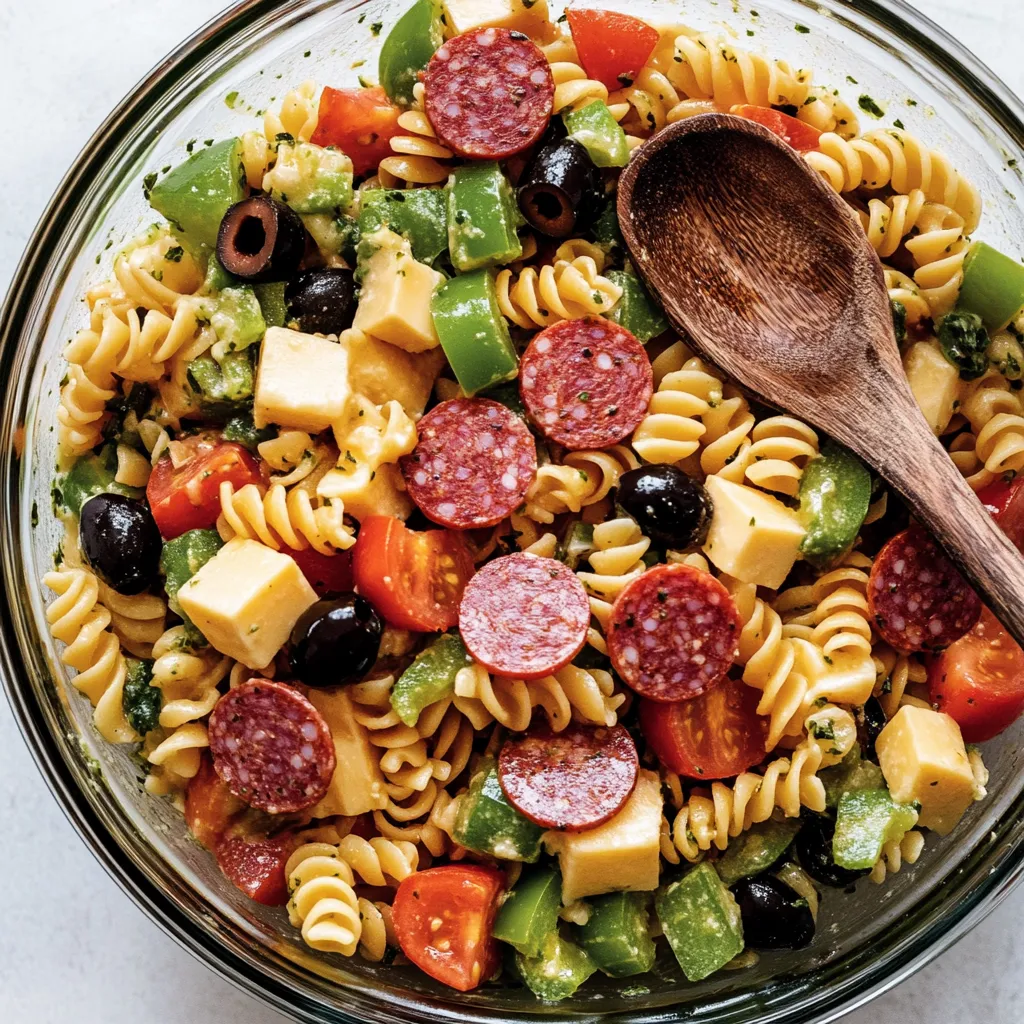 A bowl of pasta with meatballs and vegetables.