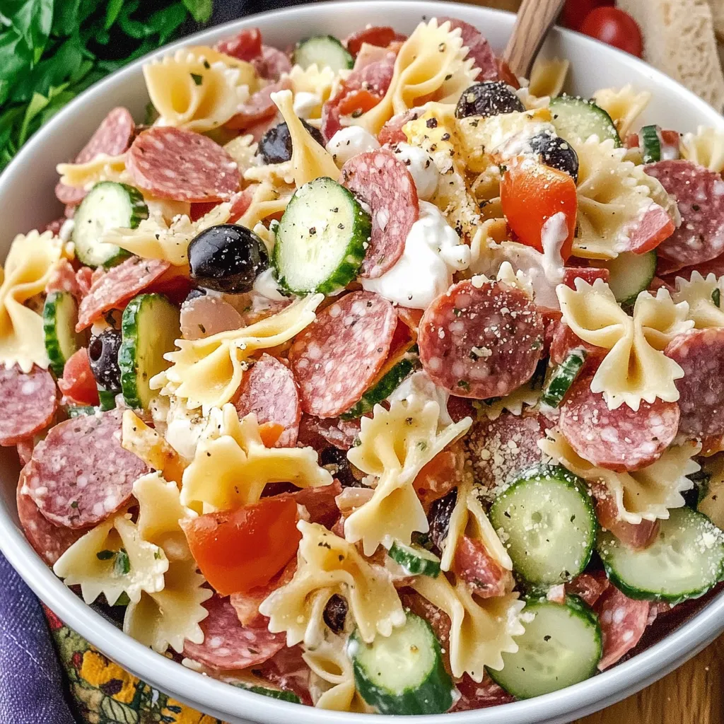 A bowl of pasta with meatballs and vegetables.