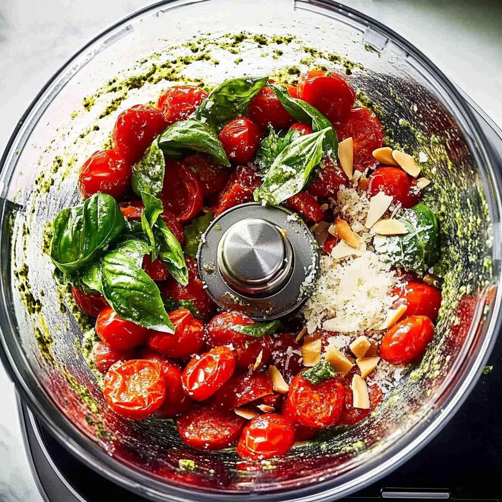 A bowl of food with tomatoes, spinach, and almonds.