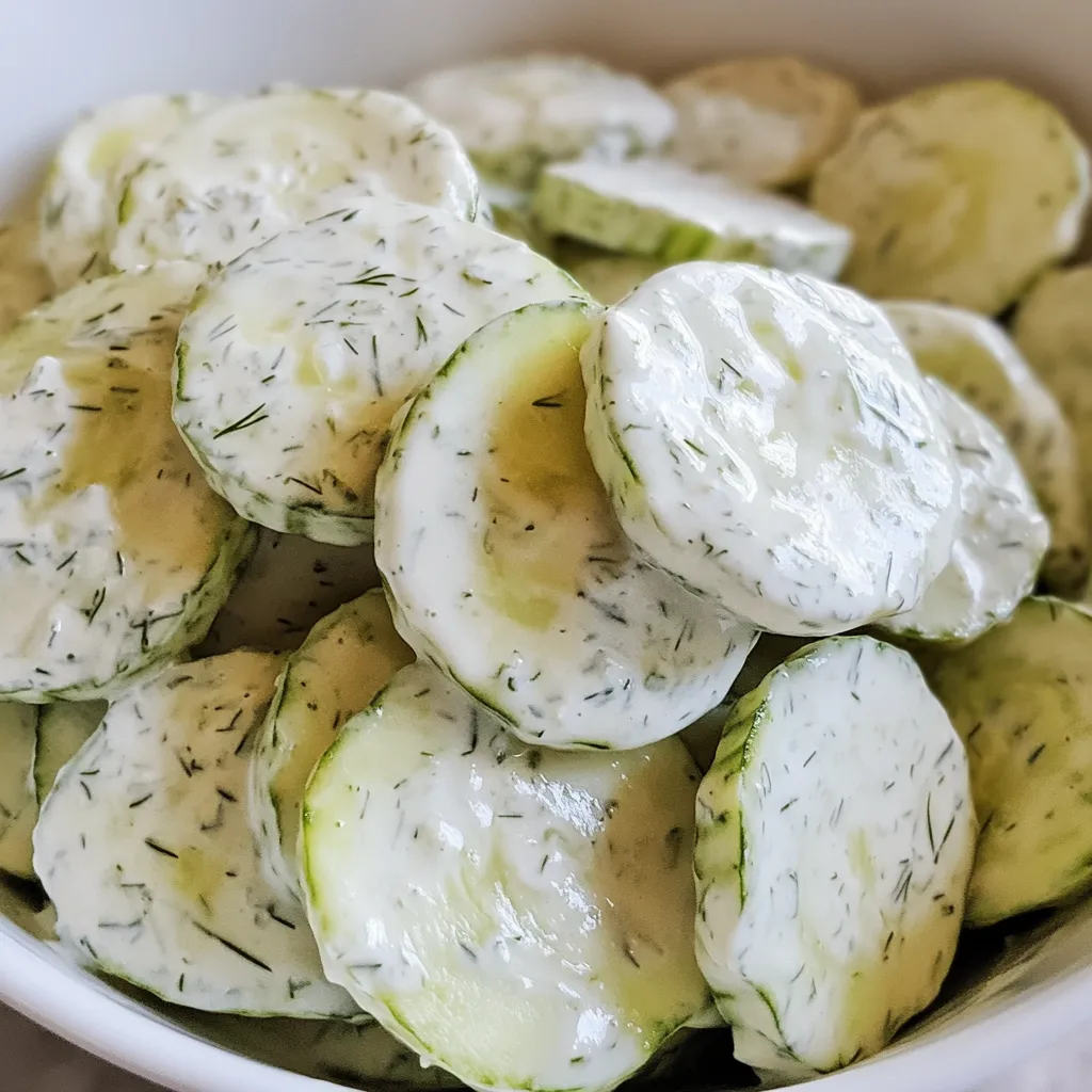 A bowl of cucumber slices.