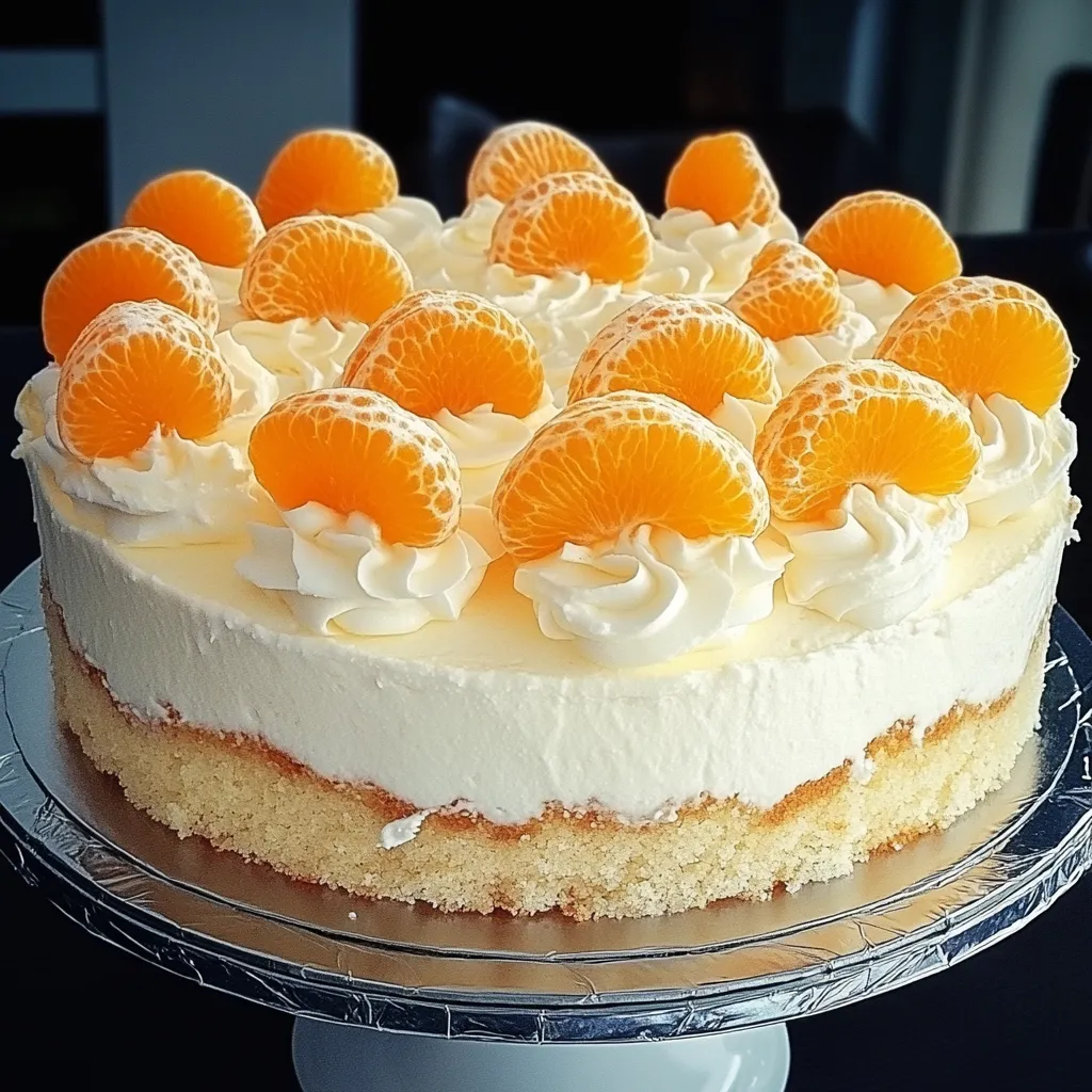 A chocolate cake with orange, lemon, and vanilla cream.