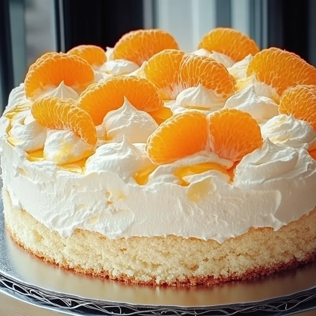 A sweet orange-lemon dessert topped with white cheese and lemon slices.