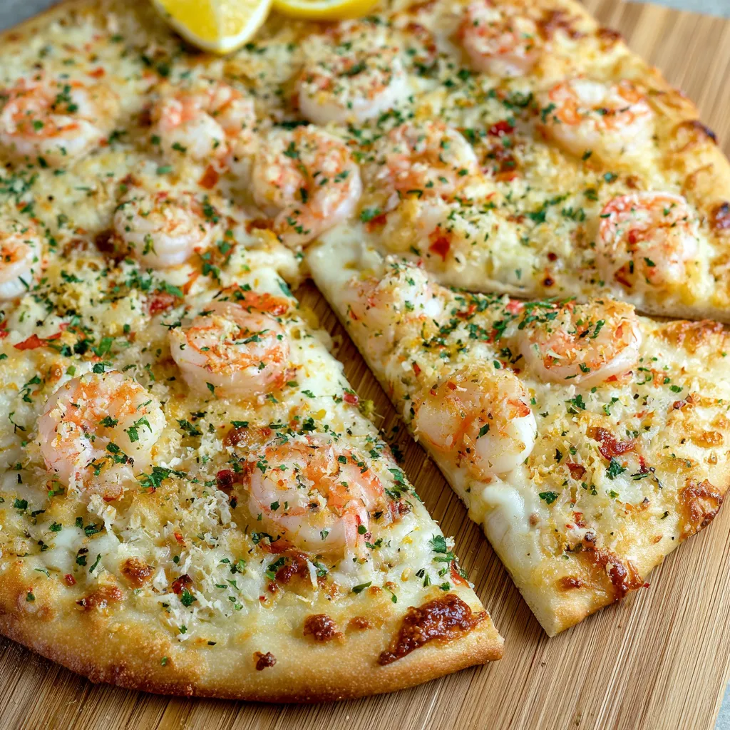 Shrimp Scampi Pizza