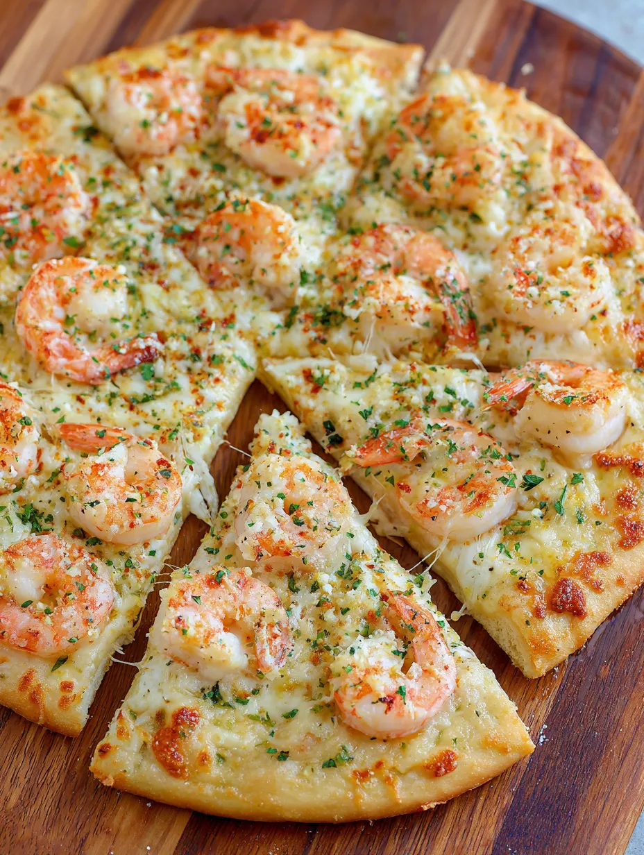 Shrimp Scampi Pizza