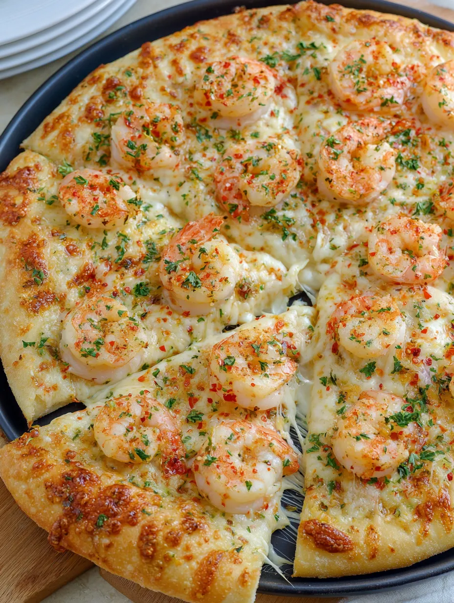 Shrimp Scampi Pizza