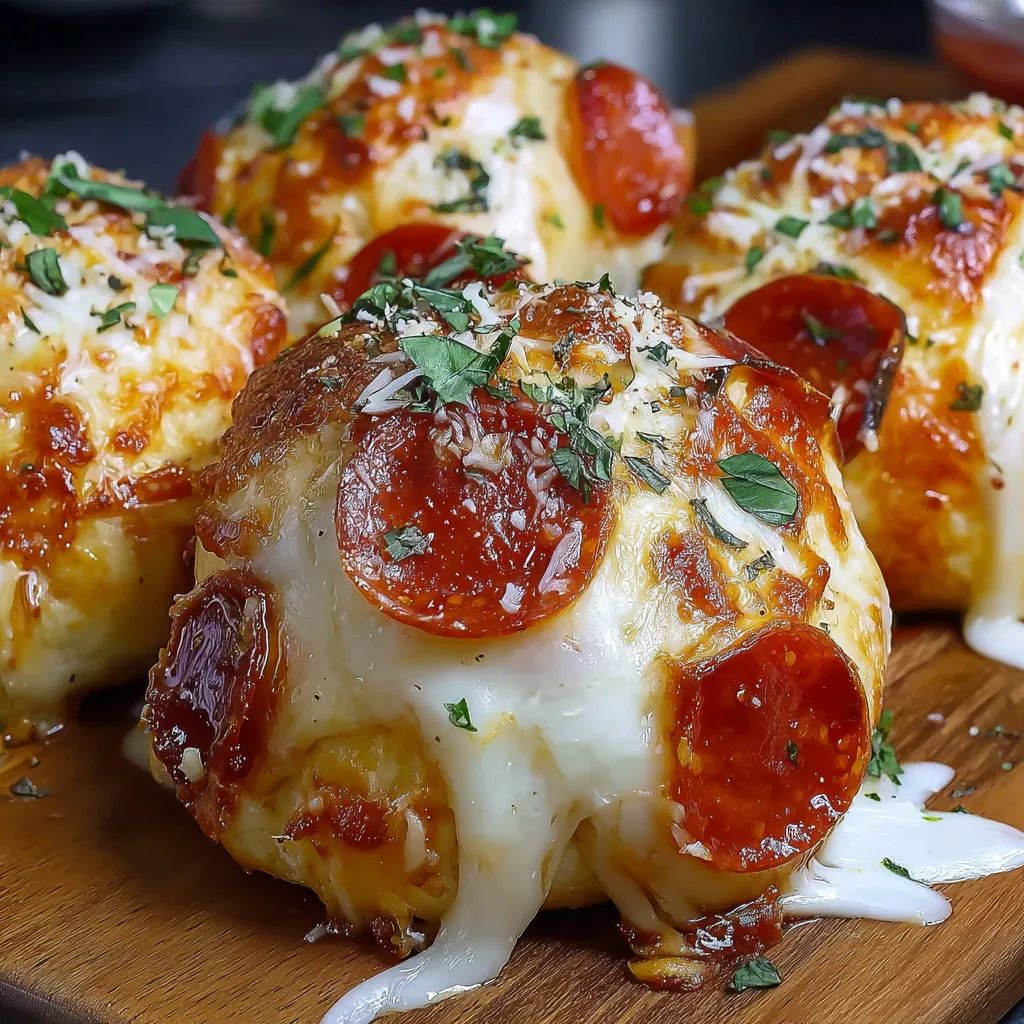 Cheesy Pepperoni Pizza Bombs Recipe