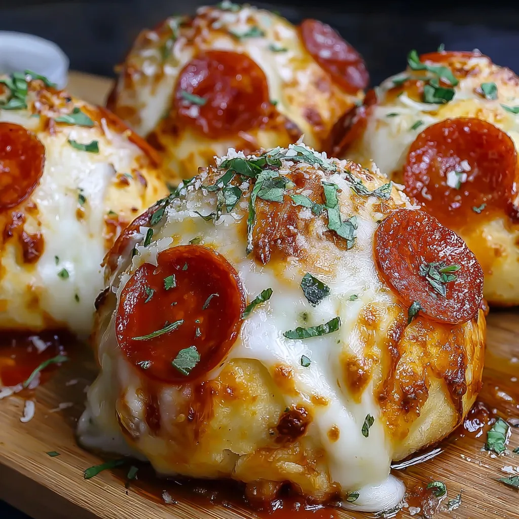 Cheesy Pepperoni Pizza Bombs Recipe