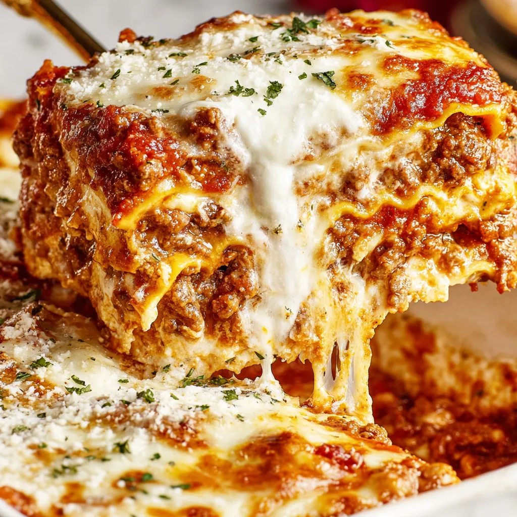 Easy Lasagna Recipe (No Boil Noodles)
