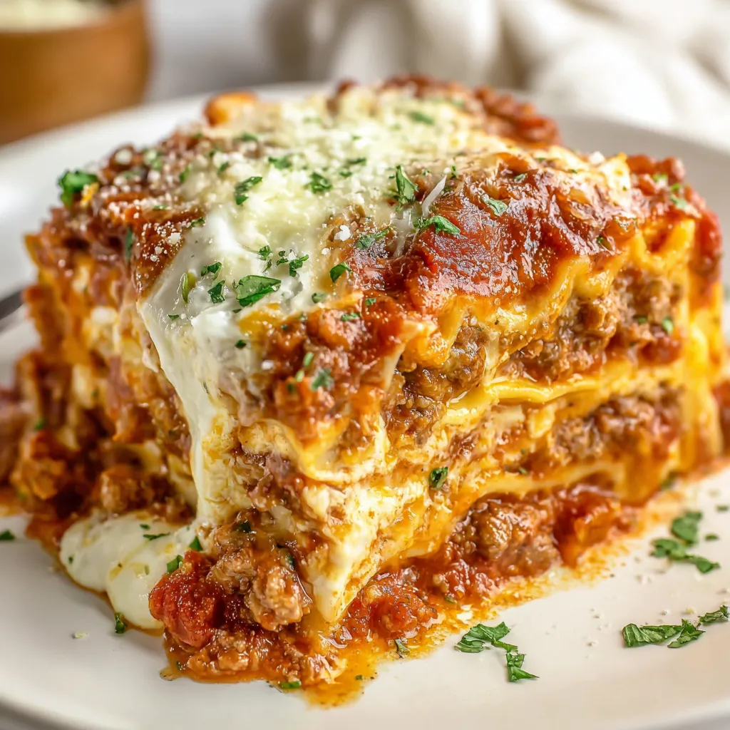 Easy Lasagna Recipe (No Boil Noodles)