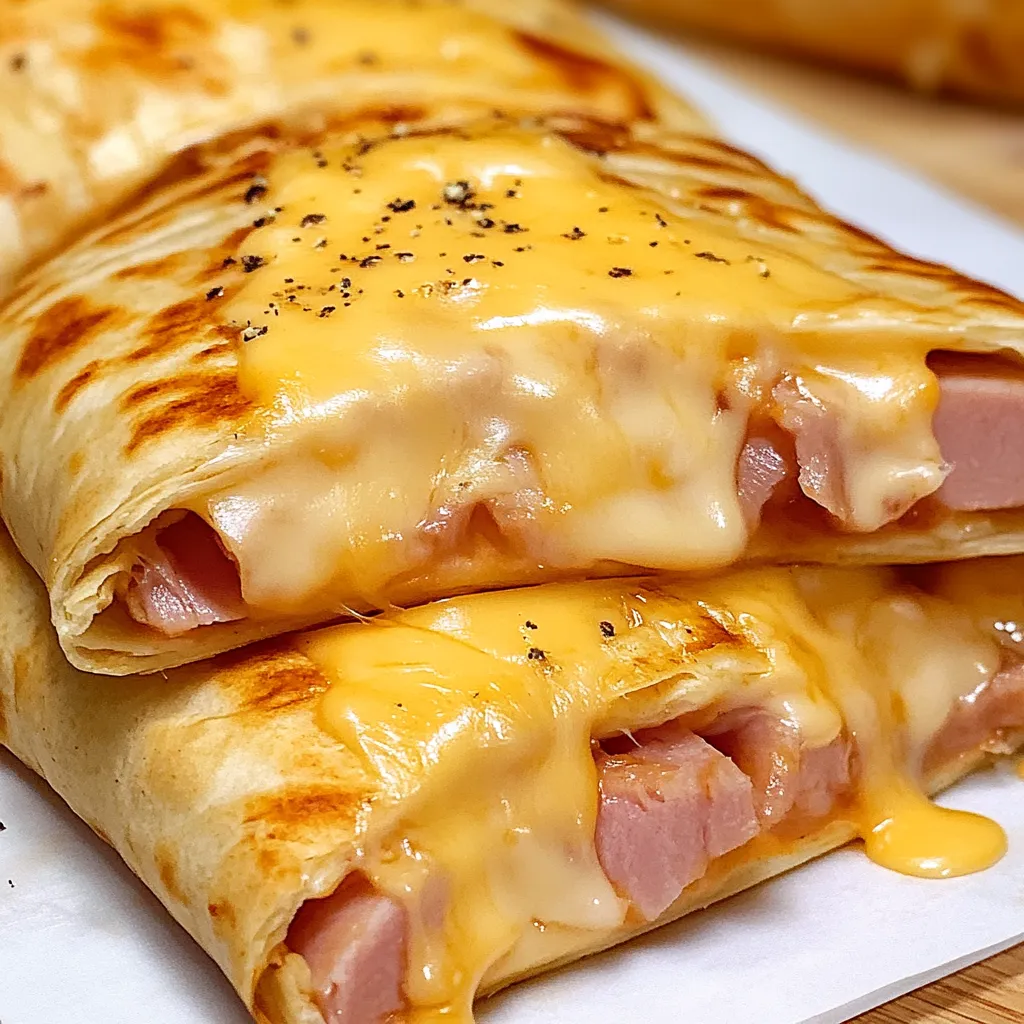 Easy Air Fryer Ham and Cheese Pockets