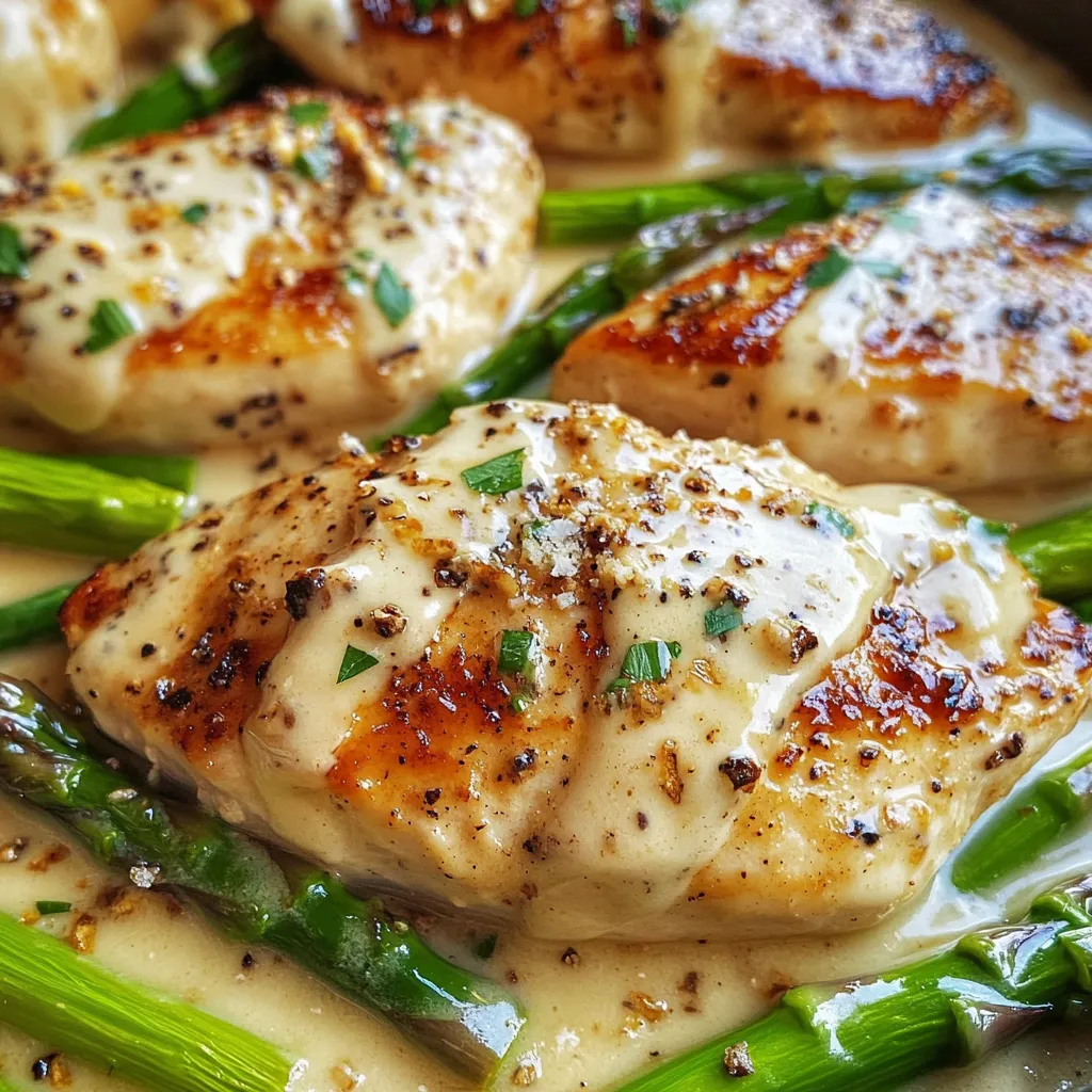 Caesar Chicken with Asparagus