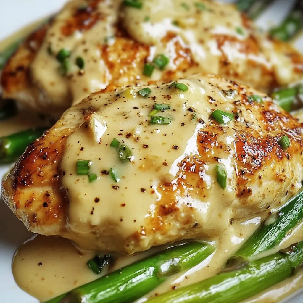 Caesar Chicken with Asparagus