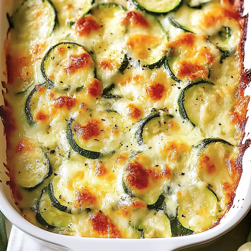 Simple Baked Zucchini and Cheese