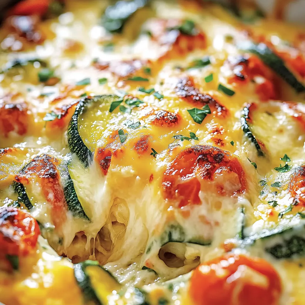 Simple Baked Zucchini and Cheese