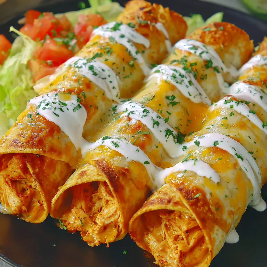 Baked Cream Cheese Chicken Taquitos