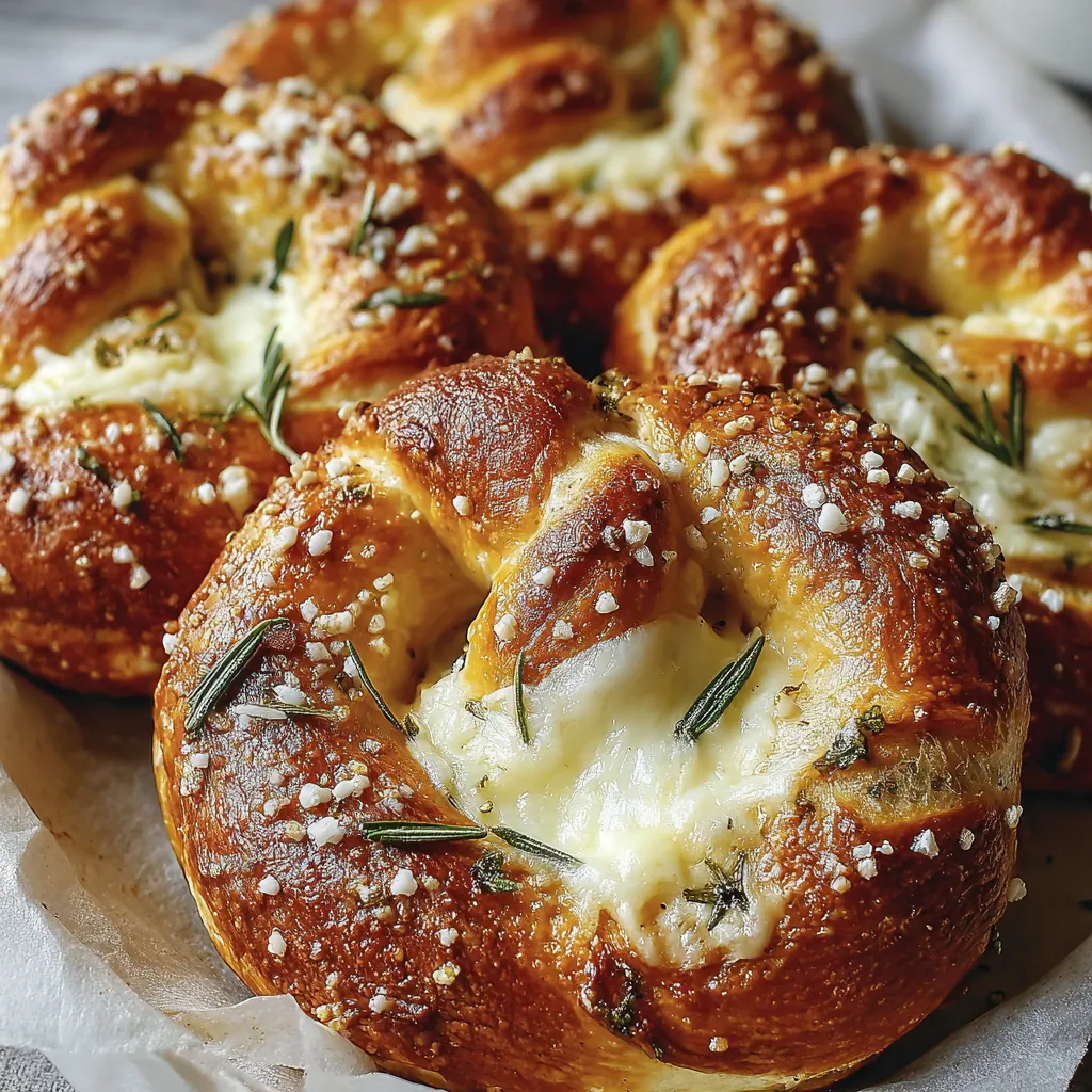 Mozzarella Stuffed Soft Pretzels