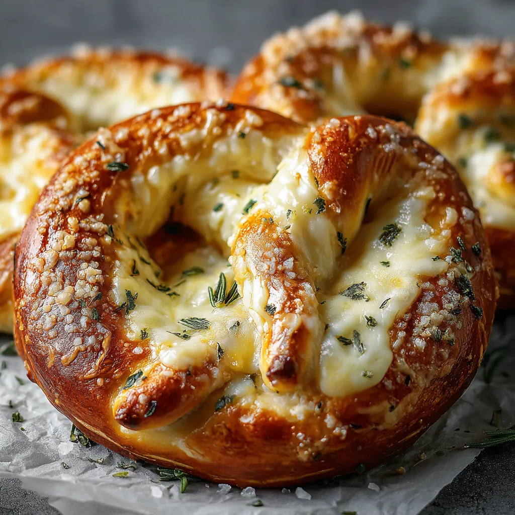 Mozzarella Stuffed Soft Pretzels