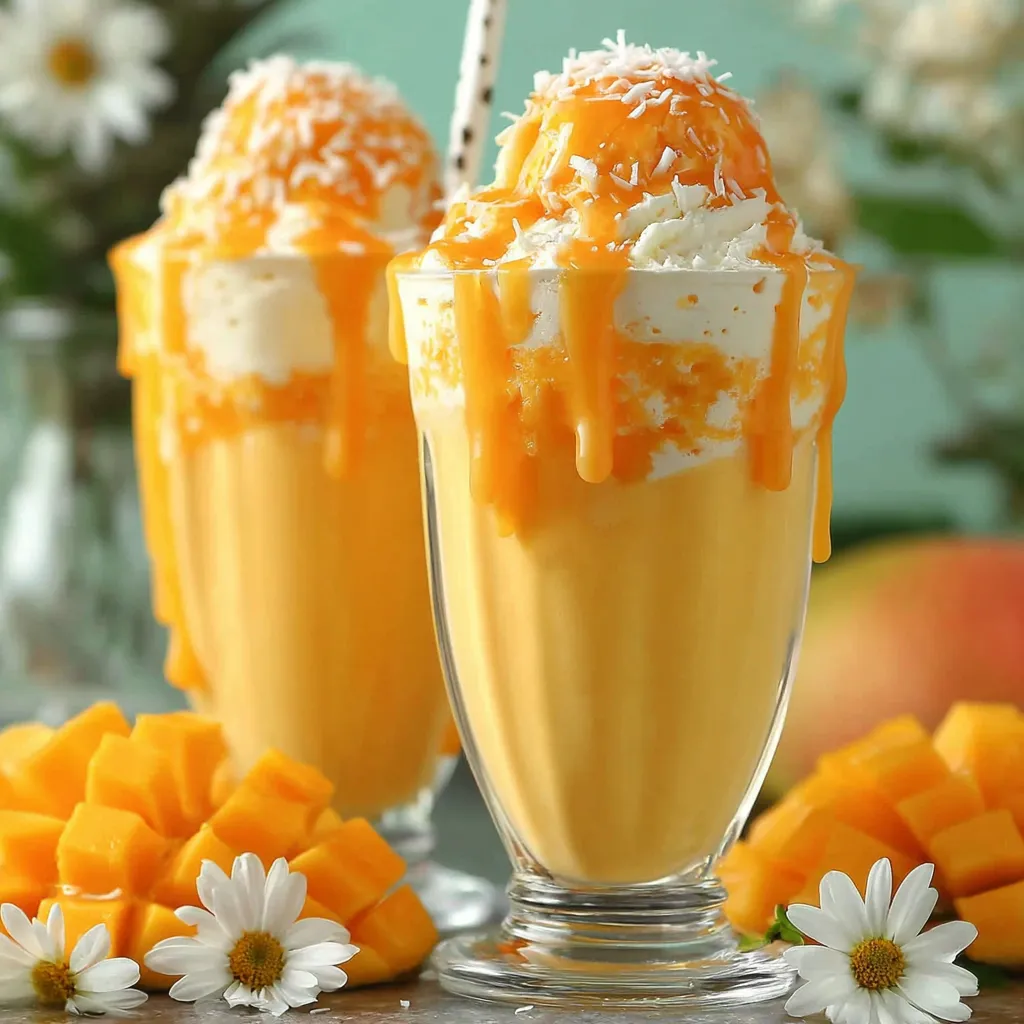 SUMMER MANGO COCONUT FLOAT MILKSHAKE