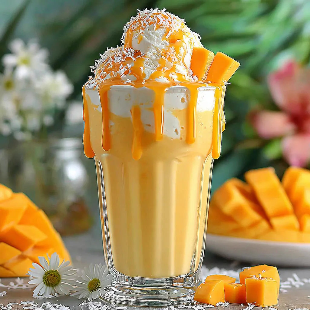 SUMMER MANGO COCONUT FLOAT MILKSHAKE