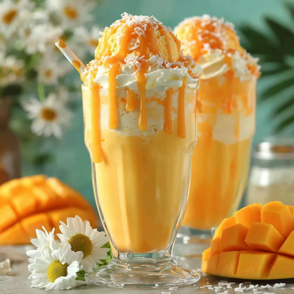 SUMMER MANGO COCONUT FLOAT MILKSHAKE