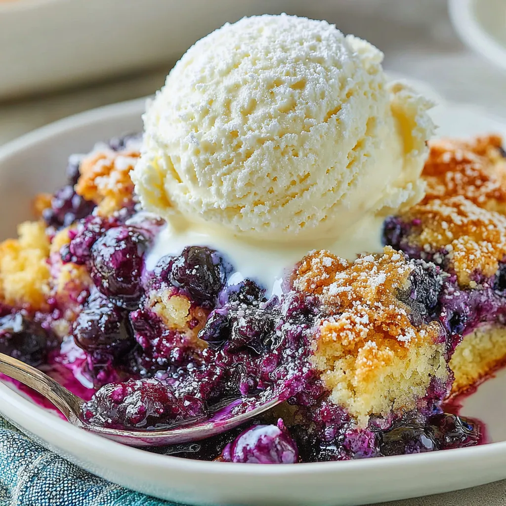 The Best Blueberry Cobbler