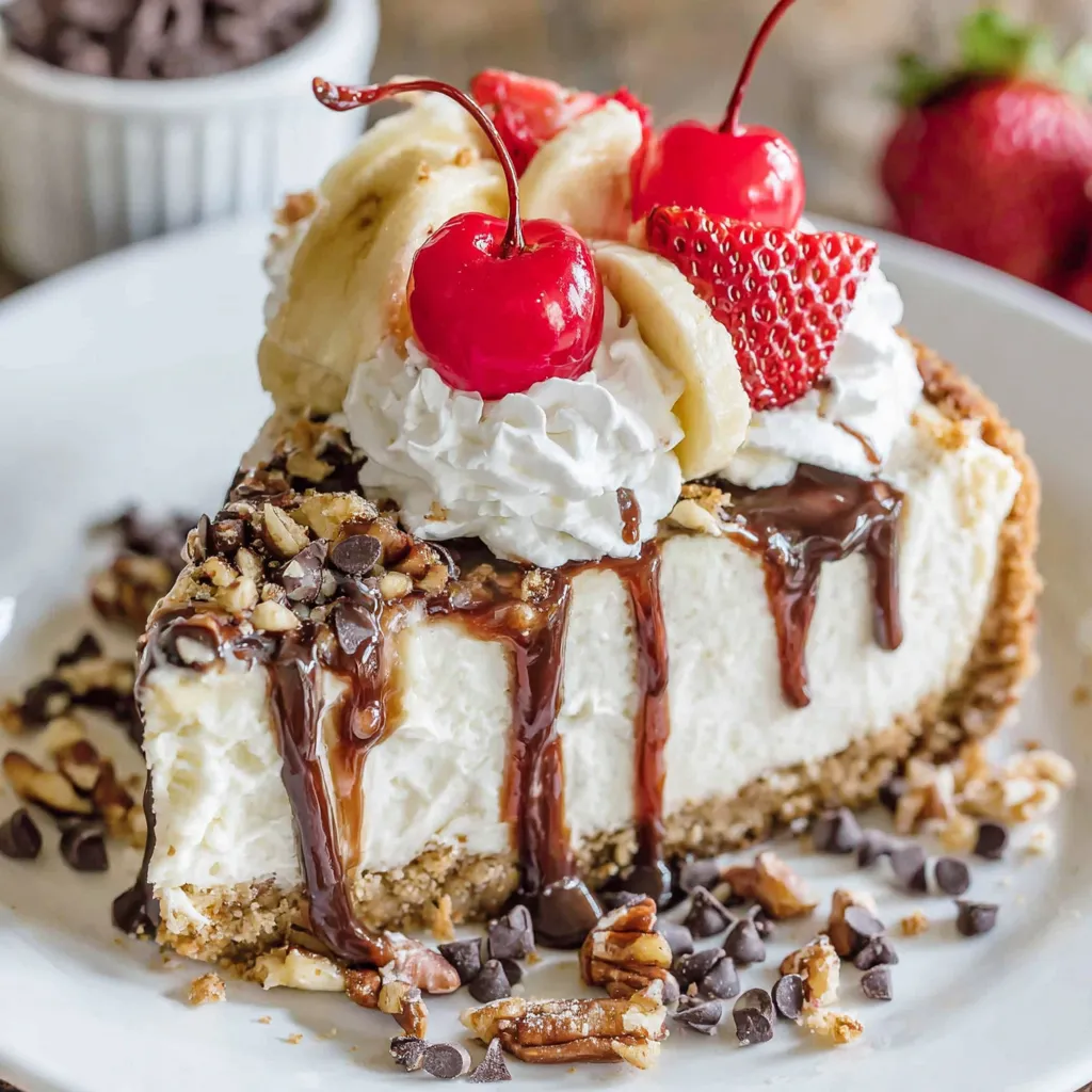 Banana Split Cheesecake Recipe