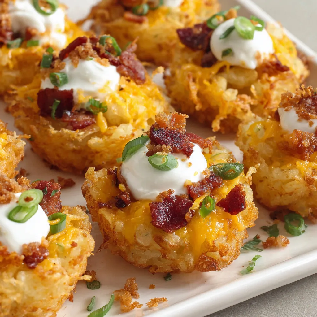Loaded Tater Tot Cups