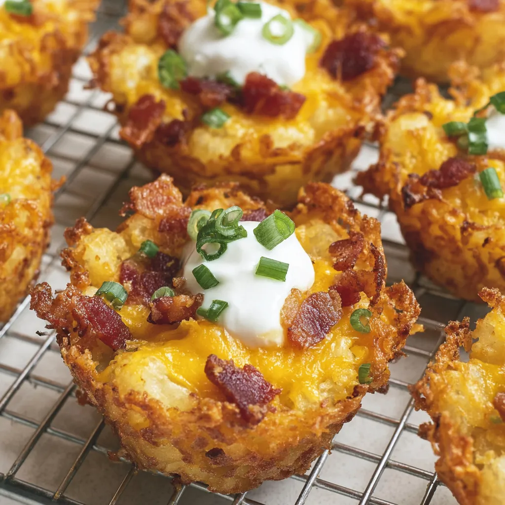 Loaded Tater Tot Cups (+Video)