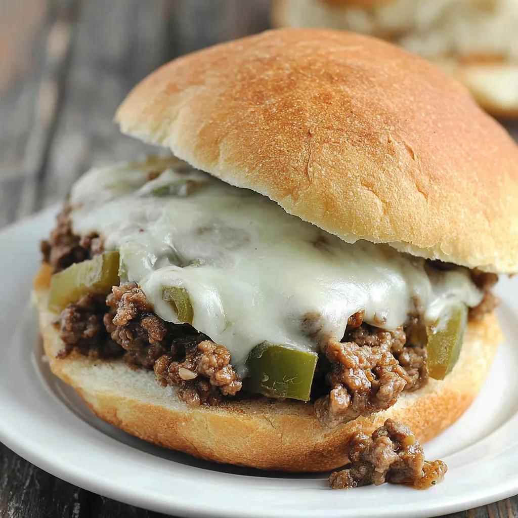 Philly Cheesesteak Sloppy Joes
