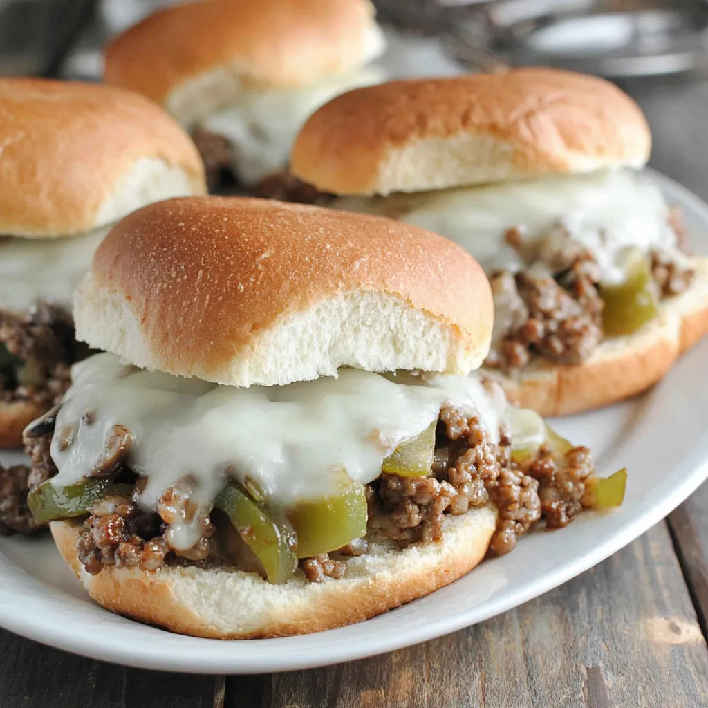 Philly Cheesesteak Sloppy Joes